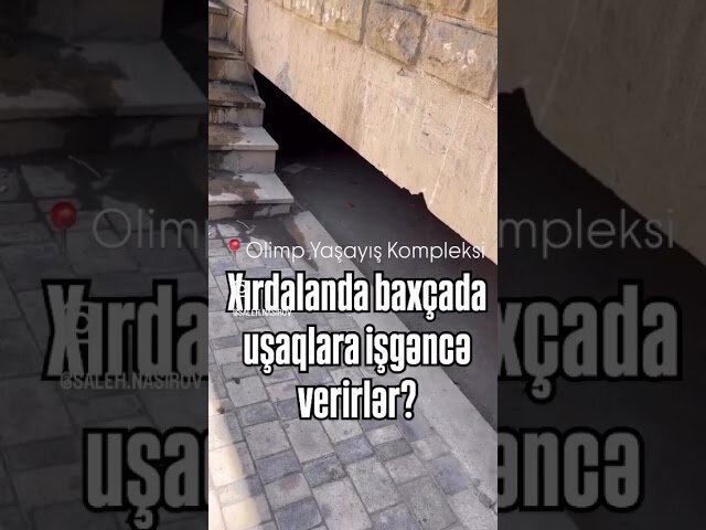 Xırdalanda uşaq bağçasında azyaşlıları zirzəmiyə salırlar? – VİDEO