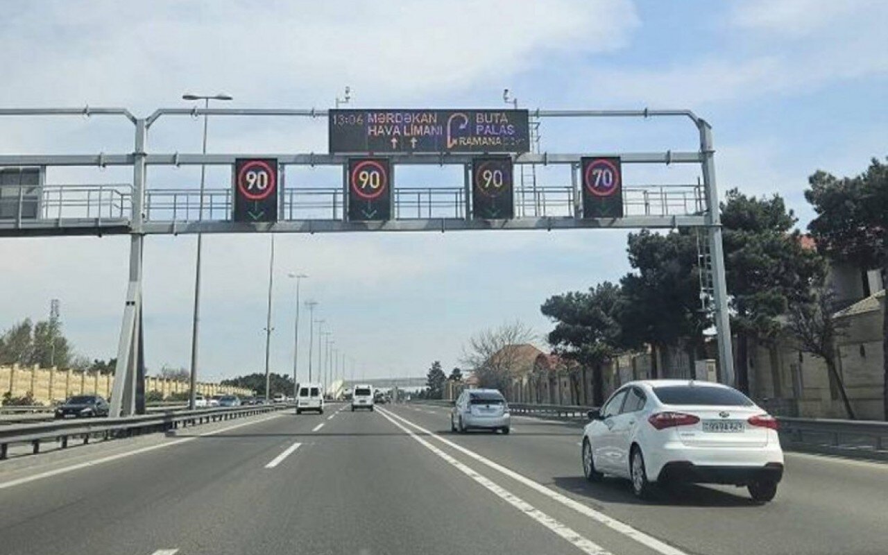 Bu yolda sürət həddi endirildi