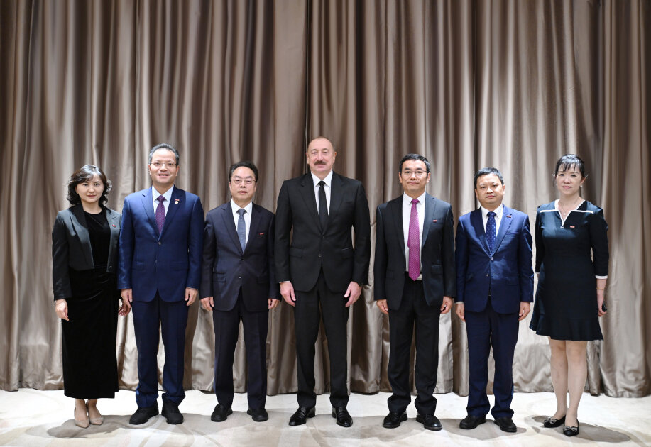 İlham Əliyev Çində görüşlər keçirdi
