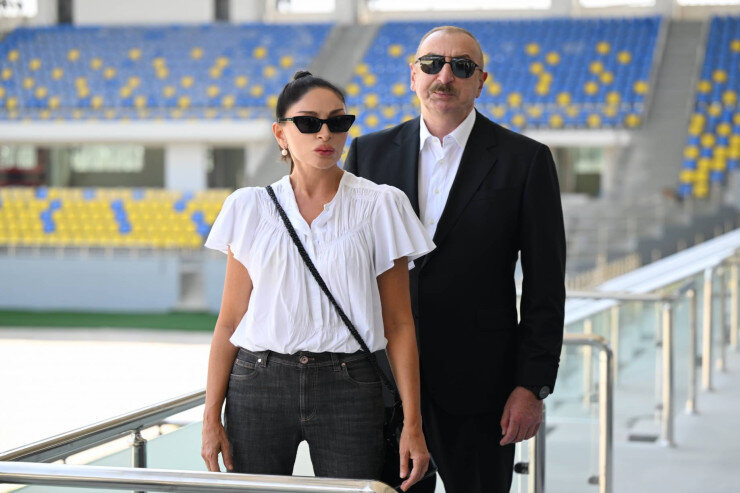 İlham Əliyev və xanımı Ağdərədə