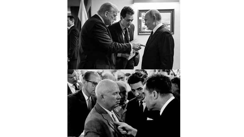 Tramp Putinlə çəkdirdiyi şəkli Nikson-Xruşşov görüşü ilə müqayisə etdi