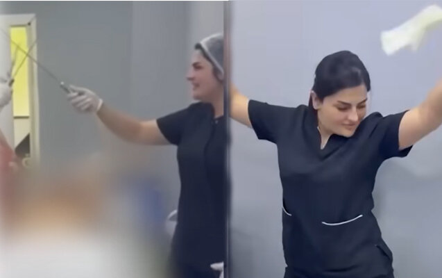Saç ustası olan "həkim"in lüt görüntüsünü yaydığı pasiyent danışdı