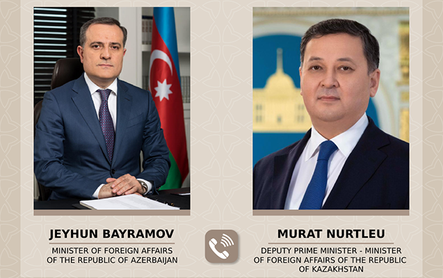 Bayramov qazaxıstanlı həmkarı ilə danışdı