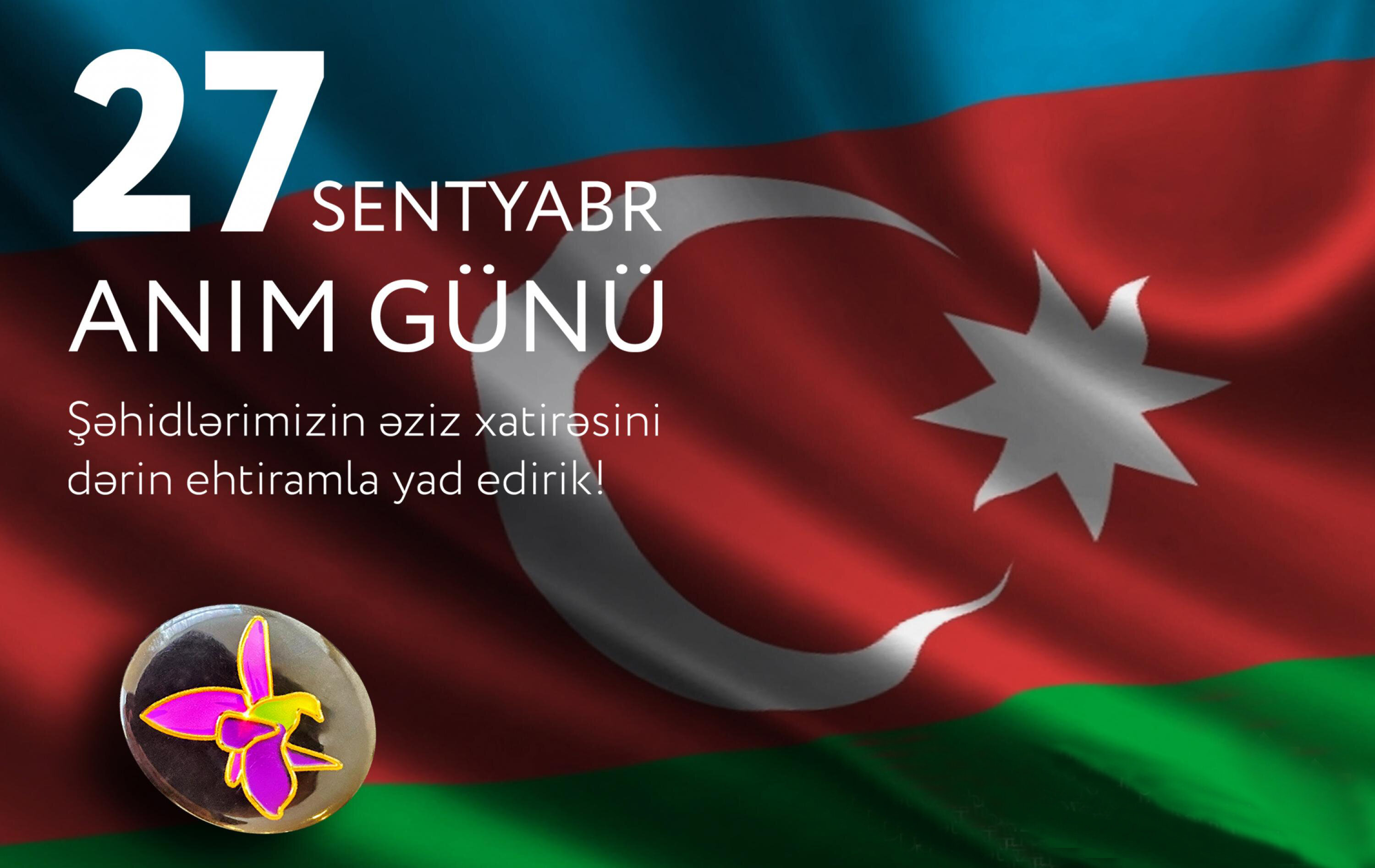 27 sentyabr Vətən müharibəsində canlarını fəda etmiş şəhidlərimizin Anım Günü olması  ilə bərabər, həm də Zəfər gününün başlanğıcıdır