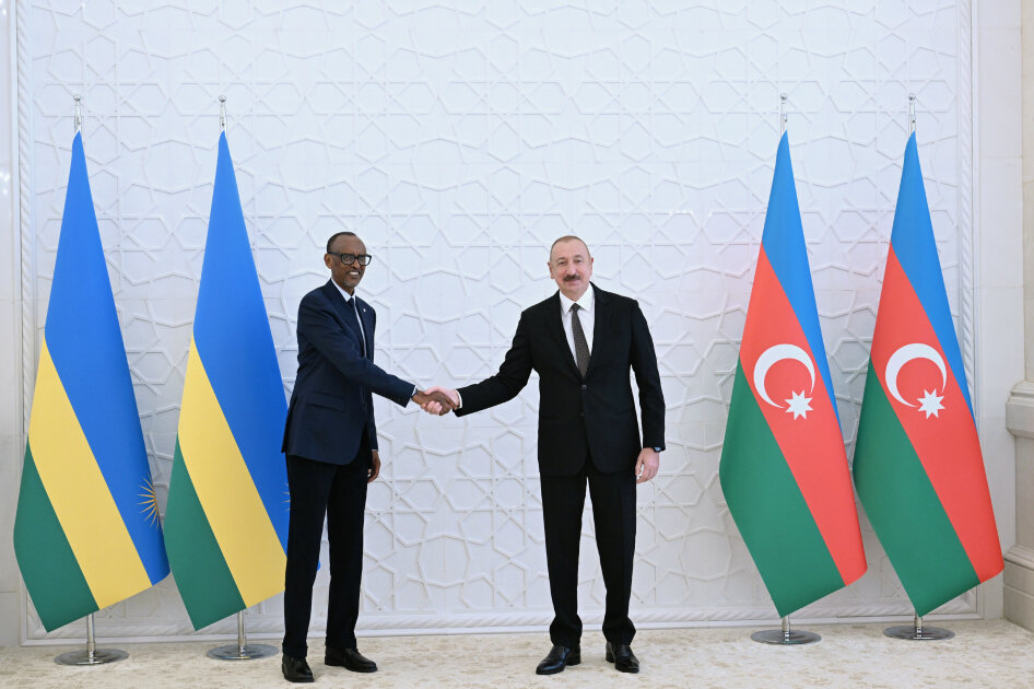 Ruanda Prezidentinin rəsmi qarşılanma mərasimi olub