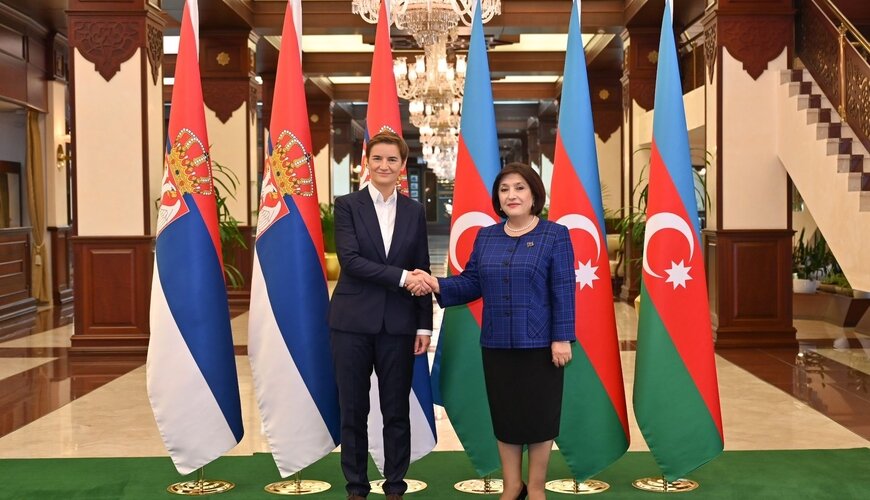 Sahibə Qafarova serbiyalı həmkarı ilə görüşdü