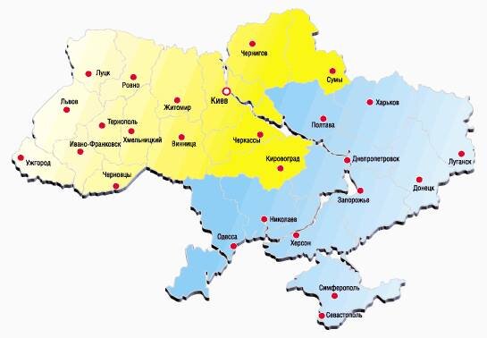 Yeni Ukrayna xəritəsi peyda oldu: Odessa və Nikolayev...
