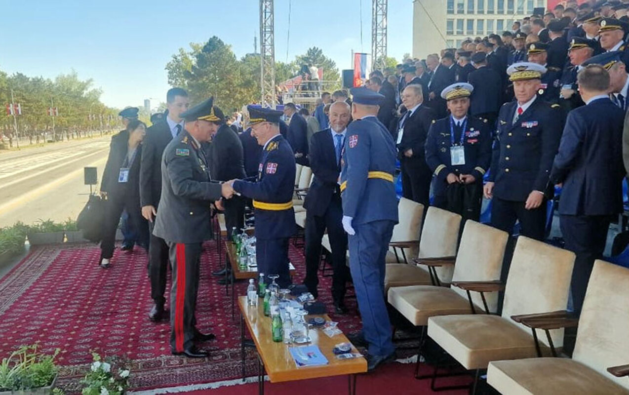 Kərim Vəliyev Belqradda hərbi paradda - Fotolar