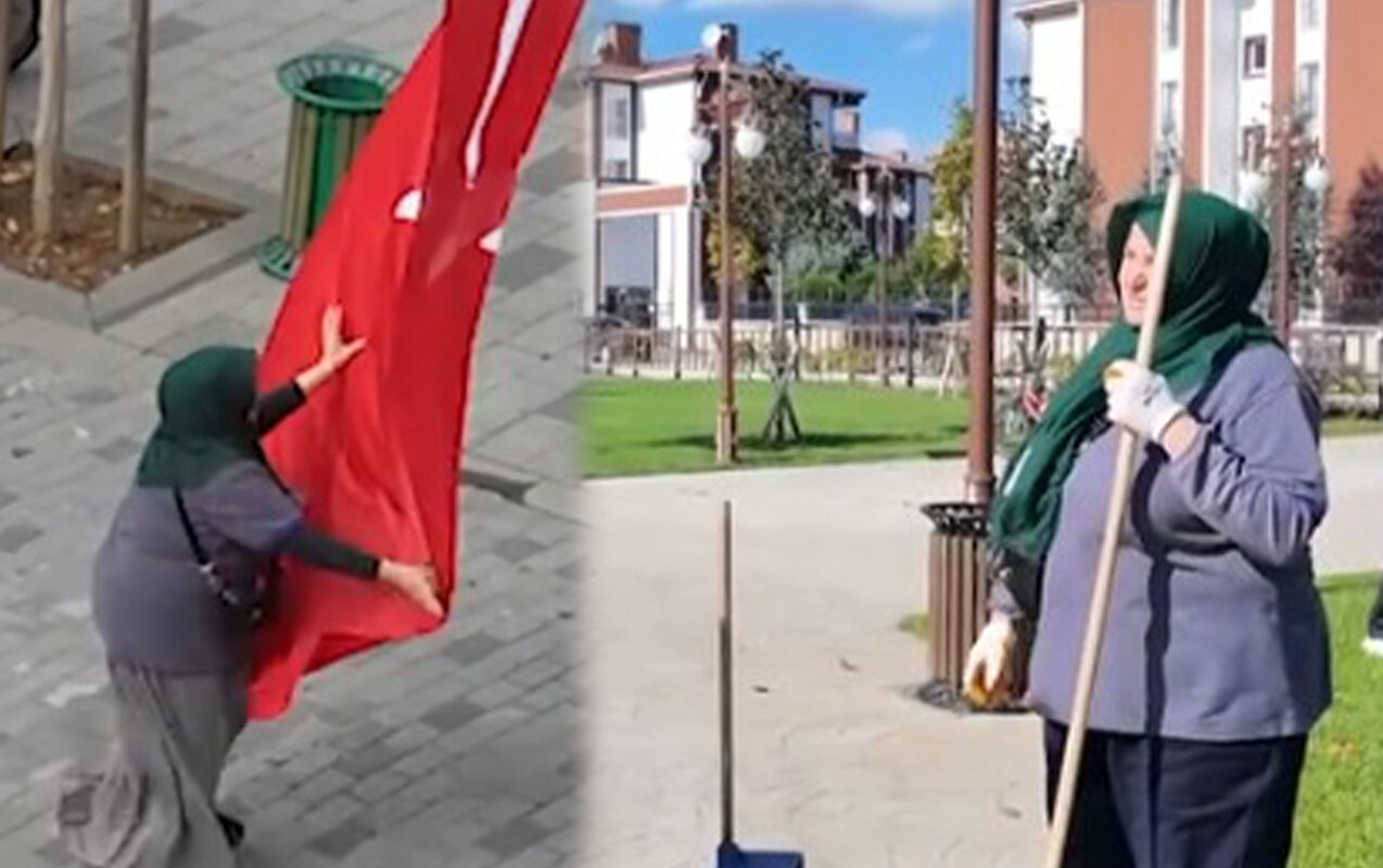 Türkiyə bu süpürgəçi qadından danışır - Video