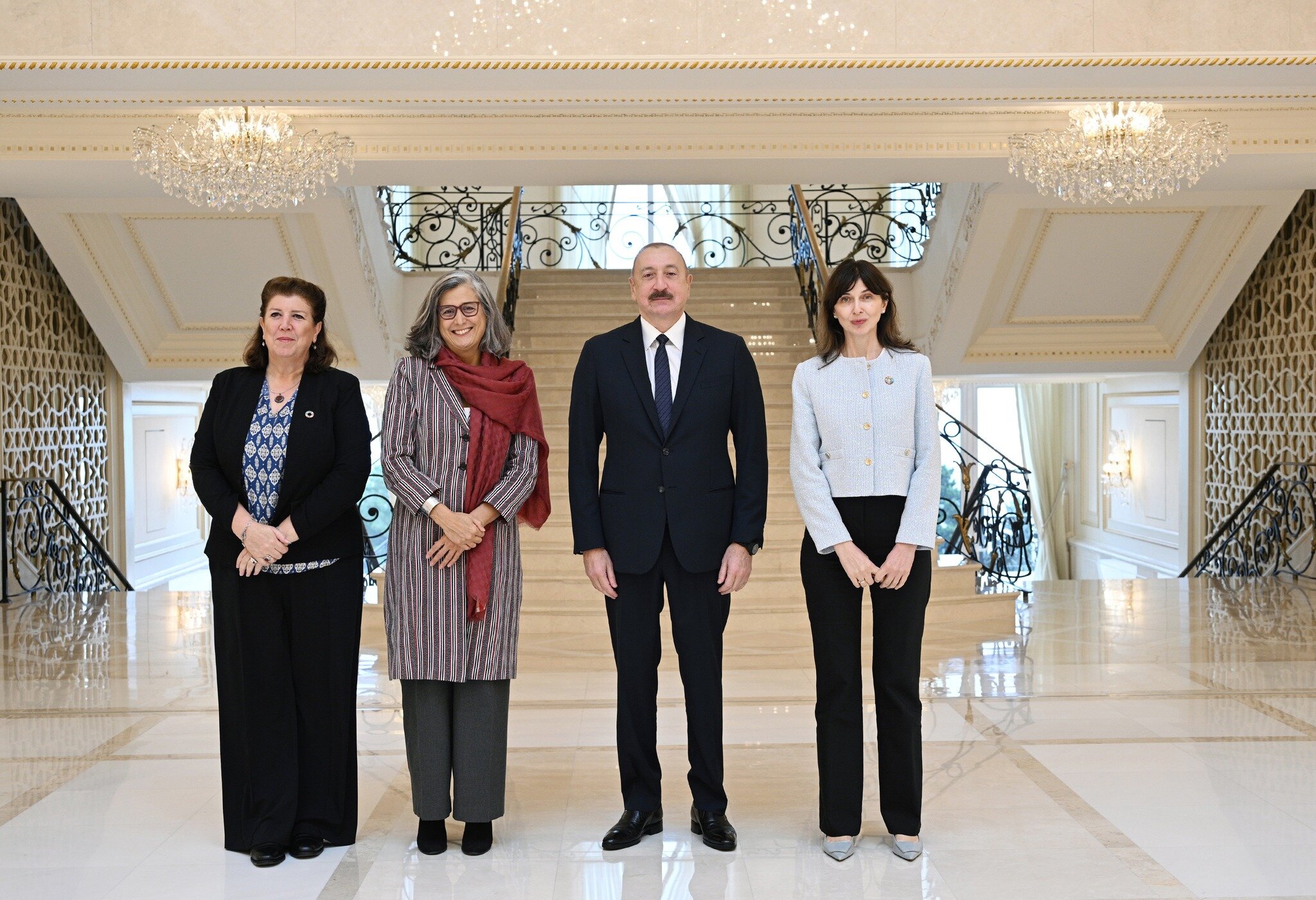 Əliyev Anaklaudia Rossbaxı qəbul etdi