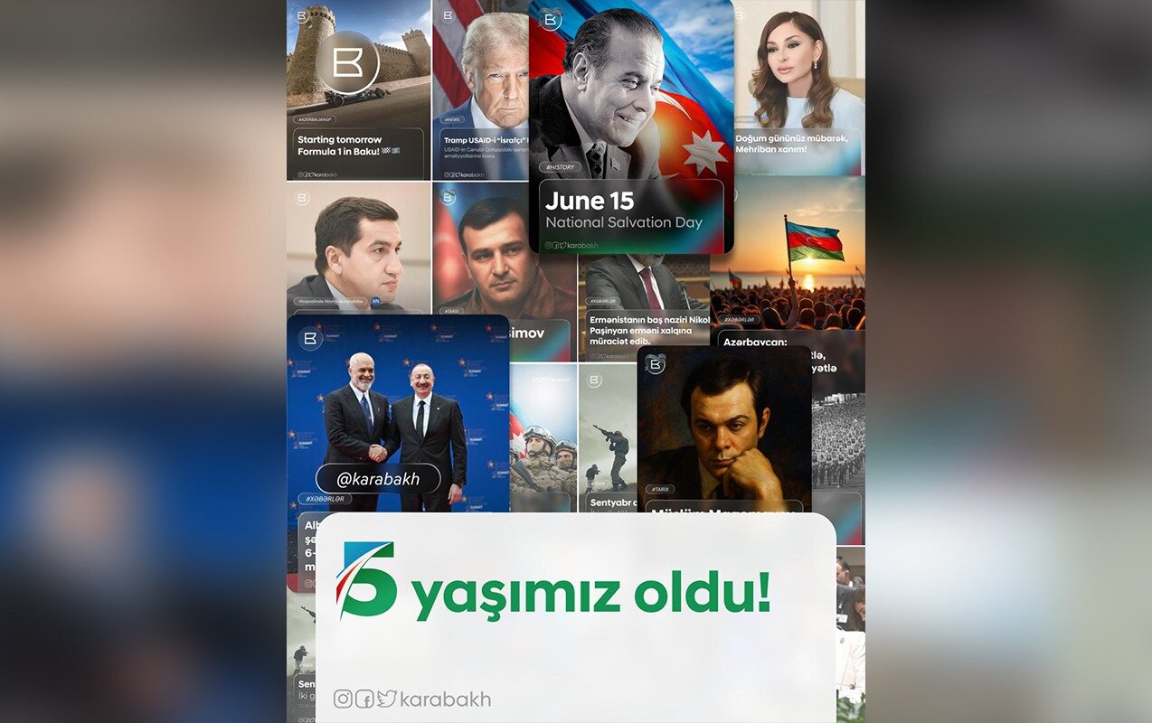 “Karabakh” və “Karabakh.ru” səhifələrinin yaradılmasının 5 ili tamam olur