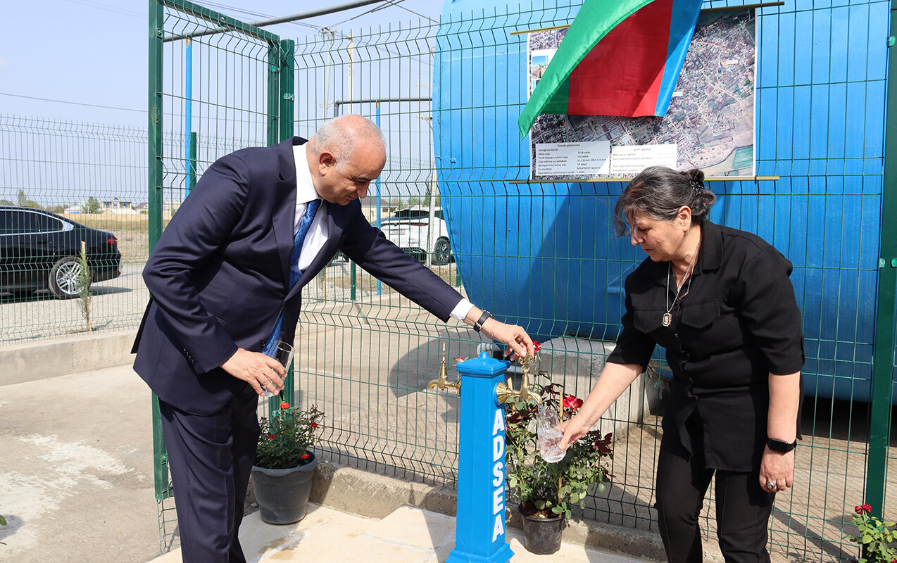 ADSEA Güloğlular sakinlərini içməli su ilə təmin etdi
