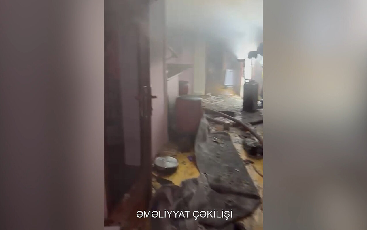 Zığda evdə partlayış - 2 nəfər xəsarət aldı-Video