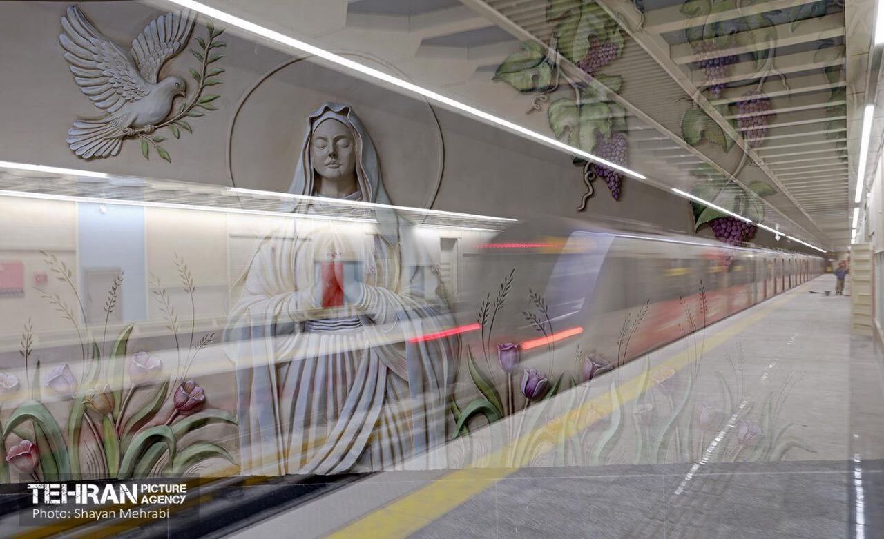 Tehranda yeni “Müqəddəs Məryəm” metro stansiyası - Fotolar