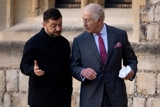 Zelenski Böyük Britaniya kralı ilə görüşünün təfərrüatlarını açıqlayıb