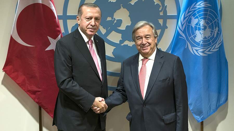 Ərdoğan BMT baş katibinə Atatürk Sülh Mükafatını vermək niyyətini açıqlayıb