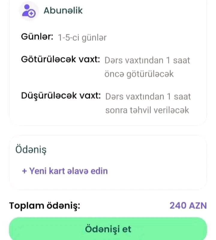 Məktəbli avtobusları bir ailəyə necəyə başa gələcək?