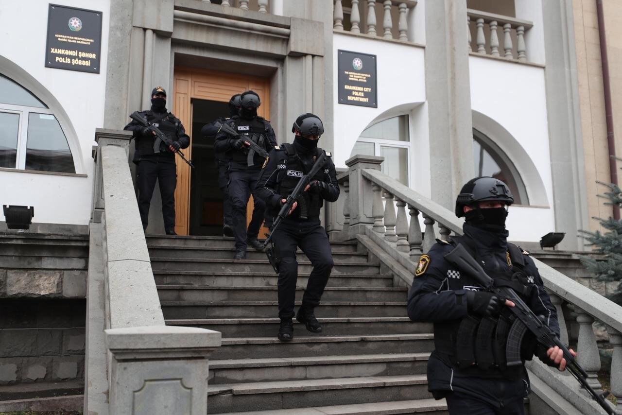 Polis Xankəndidə əməliyyat keçirdi - Saxlanılanlar var