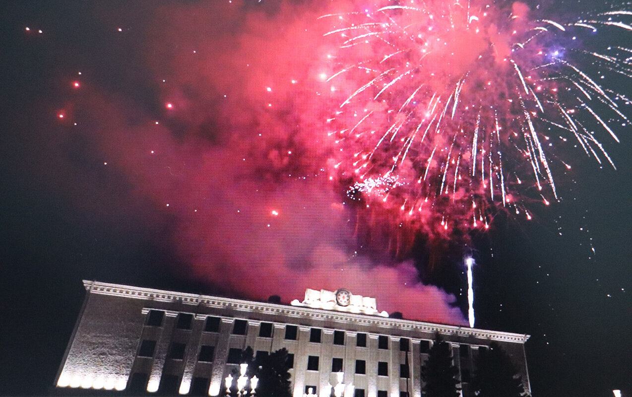 Xankəndidə Zəfər Günü atəşfəşanlığı - Video