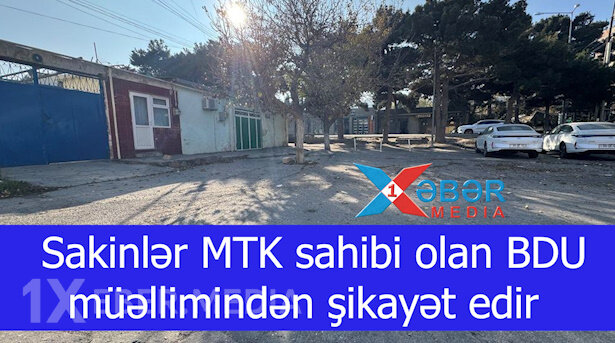 Sakinlər MTK sahibi olan BDU müəllimindən şikayət edir-VİDEO