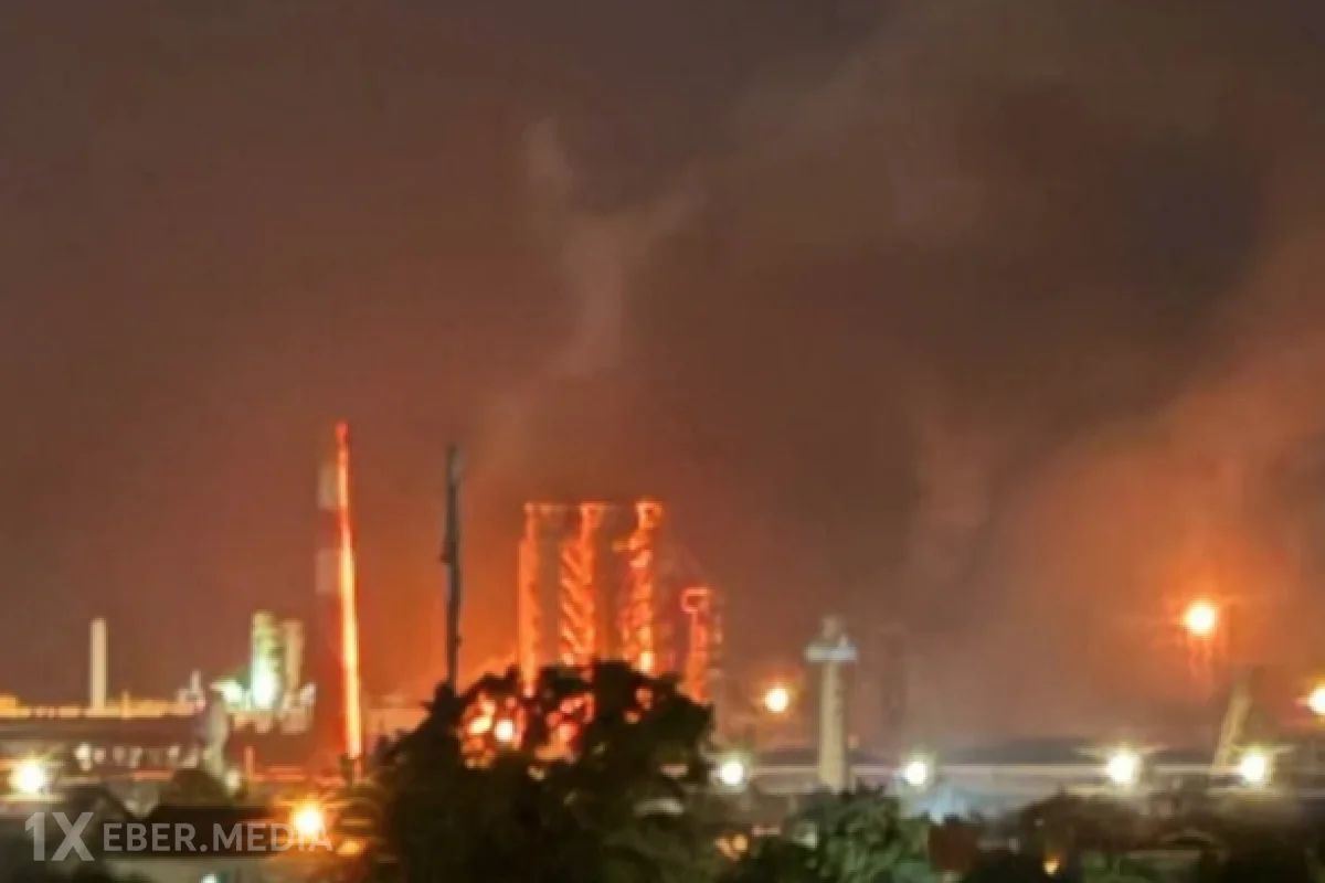 Ukrayna ordusu Rusiyanın neft emalı zavodlarından birini vurub