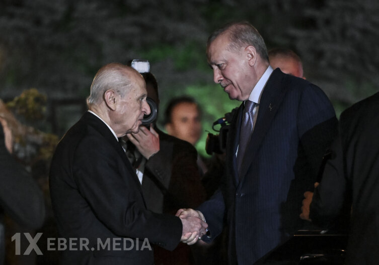 Ərdoğan Bahçelini evində ziyarət etdi - Foto