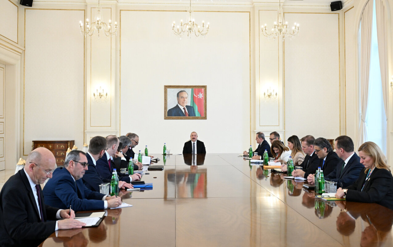 13 ölkənin NATO-dakı daimi nümayəndələri Əliyevin qəbulunda