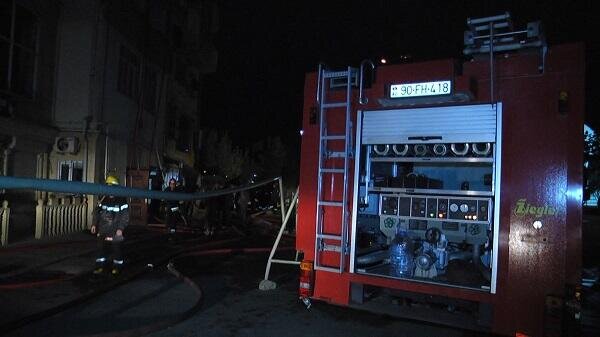 Neftçala bazarında yanğın söndürüldü