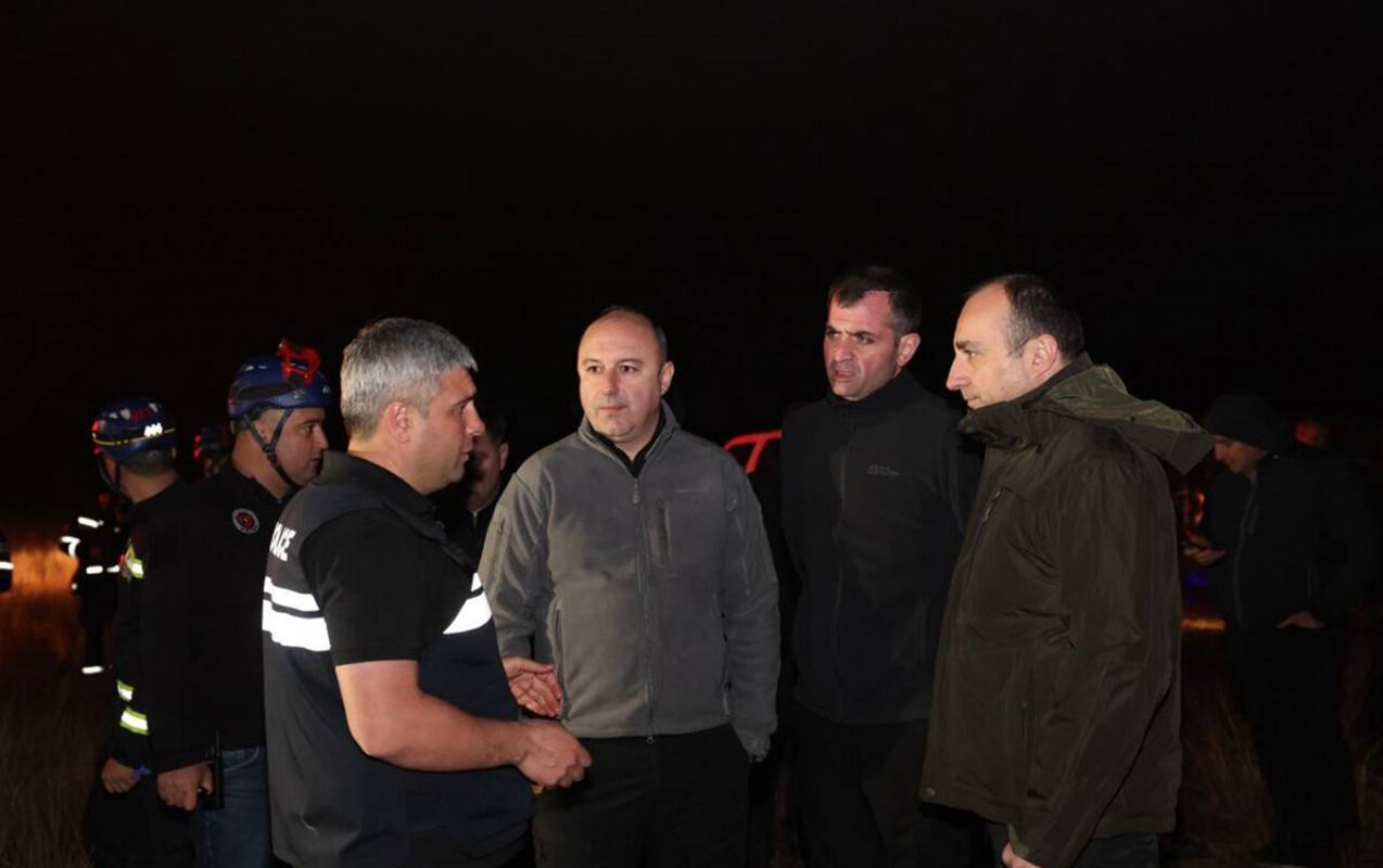 Gela Geladze hadisə yerinə getdi - Fotolar