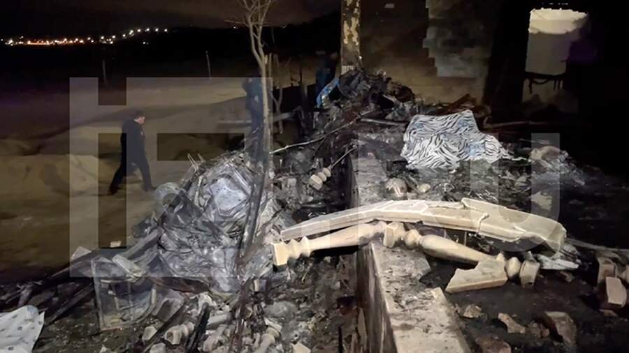 Dağıstanda helikopter qəzasının nəticələrinin görüntüləri yayılıb