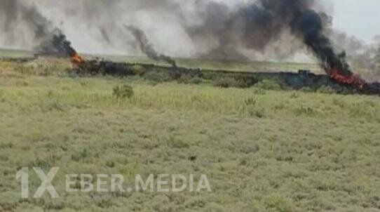 Ermənistan-Azərbaycan sərhədində yanğın