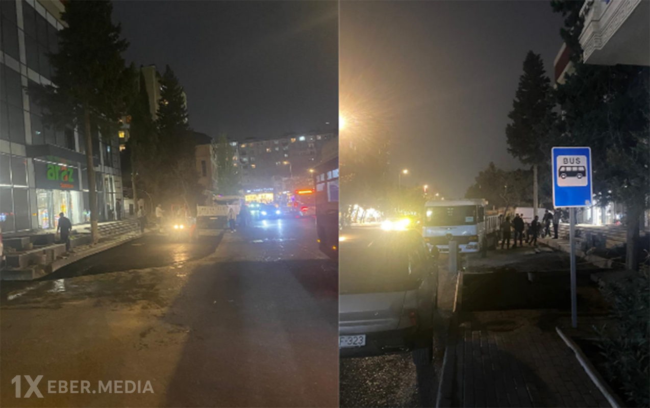 Gecə ilə səkini parkinqə çevirmək istədilər - Qarşısı alındı