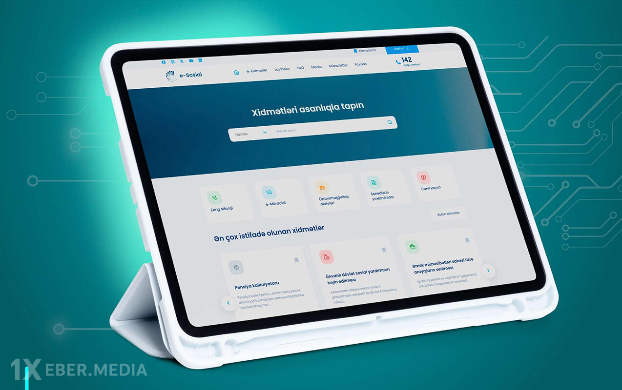 “e-sosial” internet portalından 13,8 milyon dəfə istifadə olunub