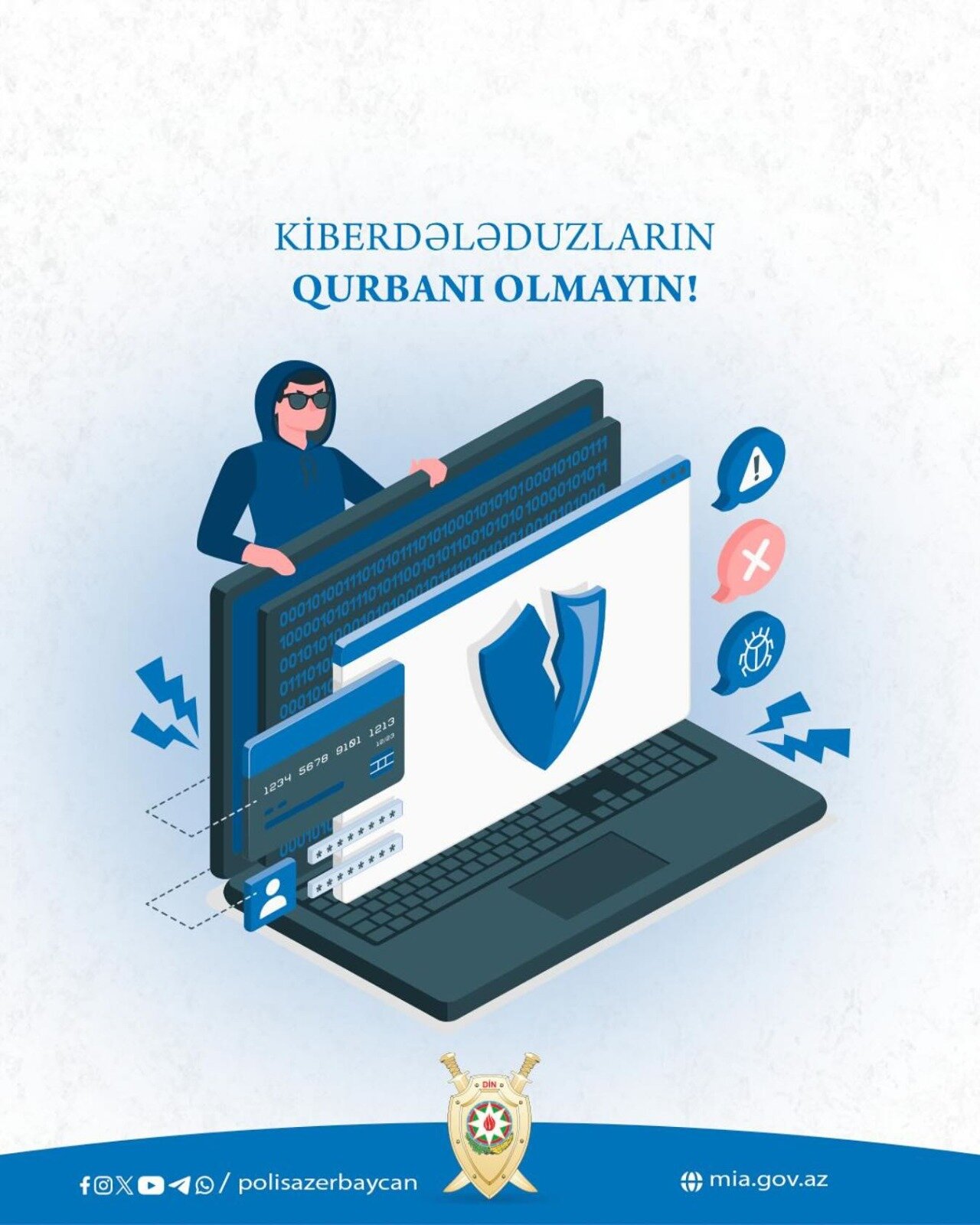 Bir mesajla aldadırlar, bir kliklə pulunuzu oğurlayırlar - DİN-dən çağırış