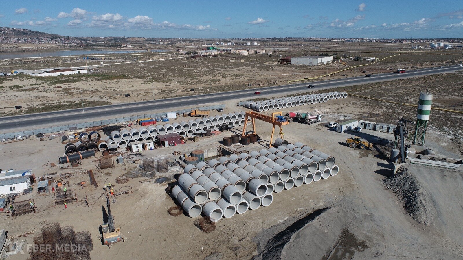 Zığ-Hövsan kanalizasiya kollektoru tikilir-VİDEO