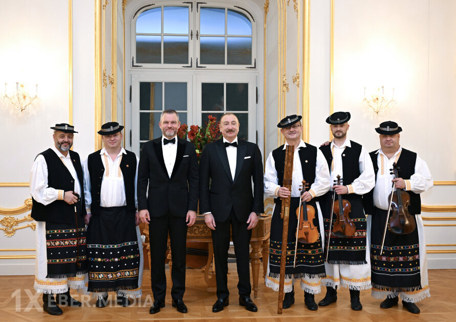 Bratislavada İlham Əliyevin şərəfinə rəsmi ziyafət verildi