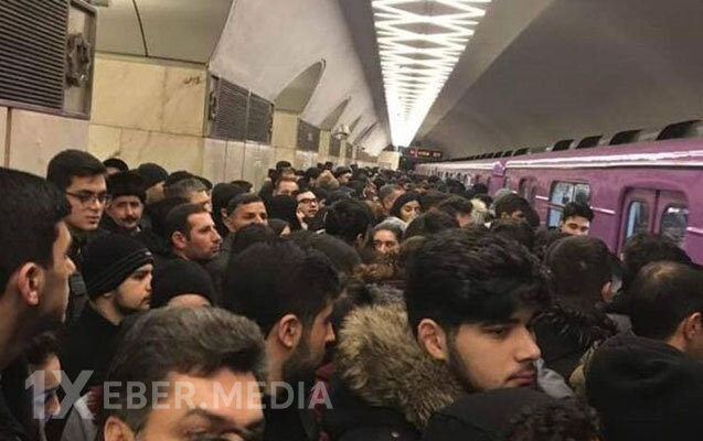 Metroda problem: Qatarlar tuneldə qaldı