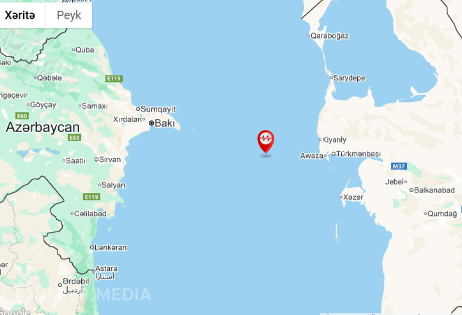 Xəzərdə güclü zəlzələ - Seysmoloji Mərkəz məlumat yaydı