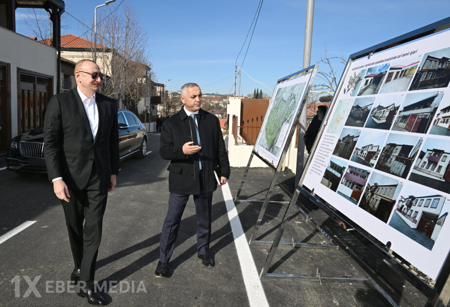 İlham Əliyev Xankəndinin Kərkicahan qəsəbəsində