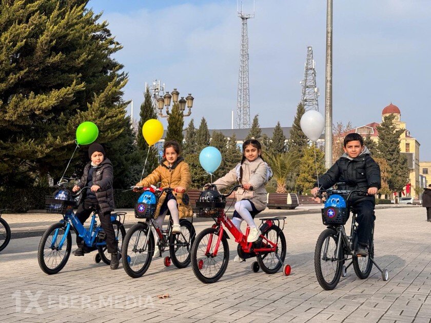 Leyla Əliyeva Yevlaxda uşaqlara Yeni il şənliyi təşkil etdi - FOTOLAR