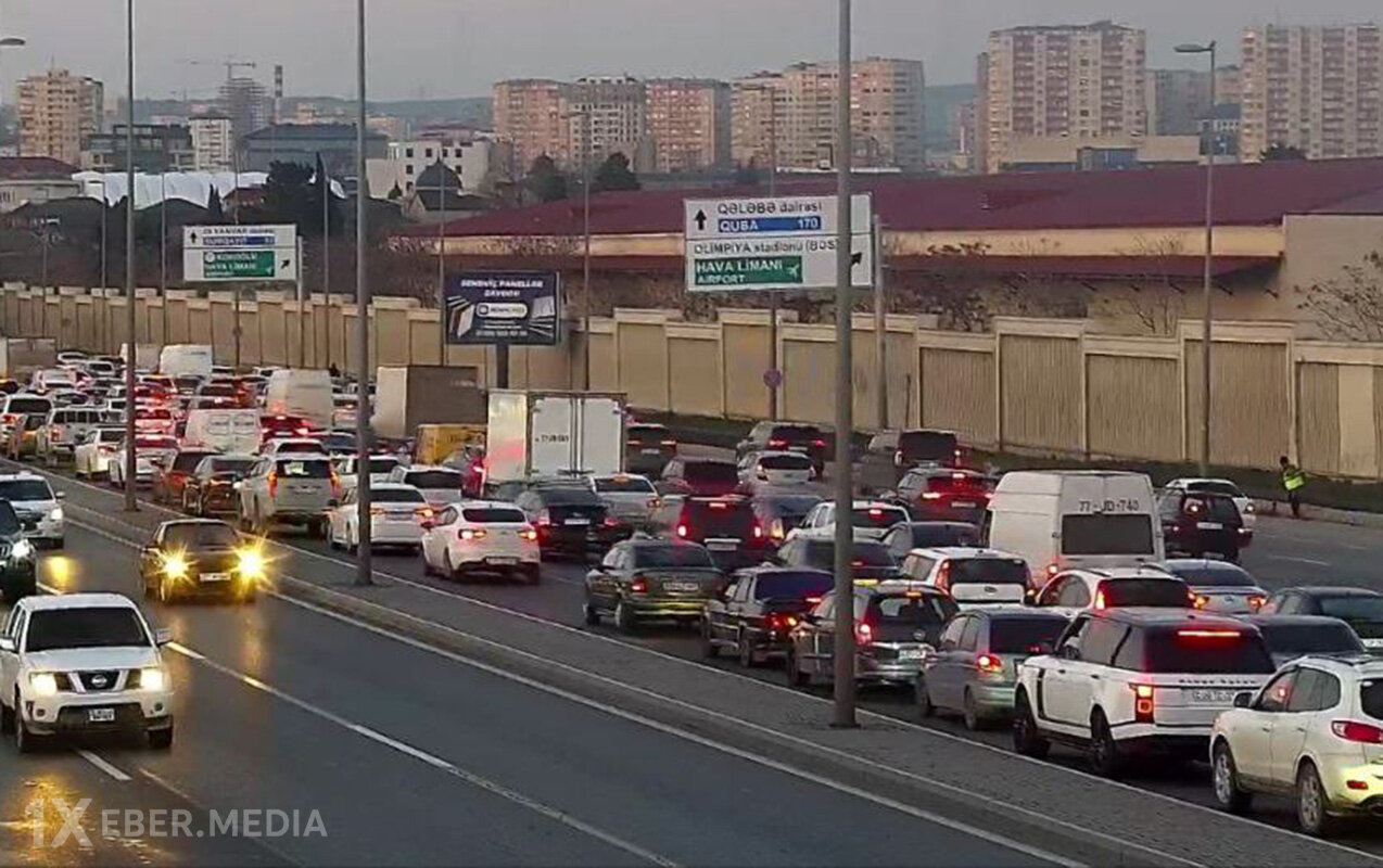 Bayram öncəsi Bakı yollarında TIXAC