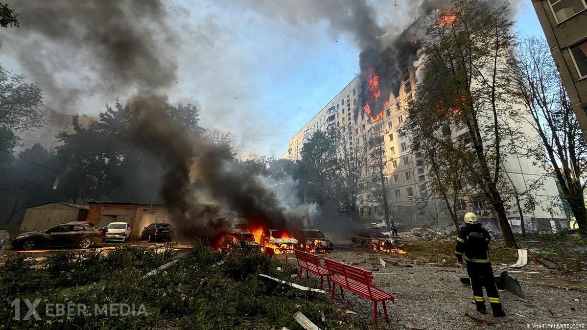 Xarkov hava hücumuna məruz qalıb