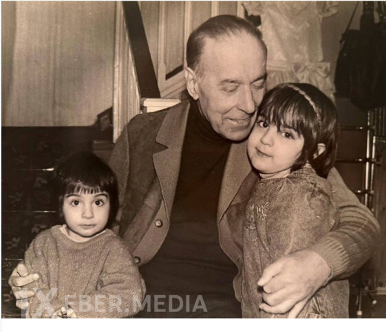 Leyla Əliyeva babası ilə nadir fotosunu paylaşdı