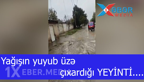Yağışın yuyub üzə çıxardığı YEYİNTİ....-VİDEO