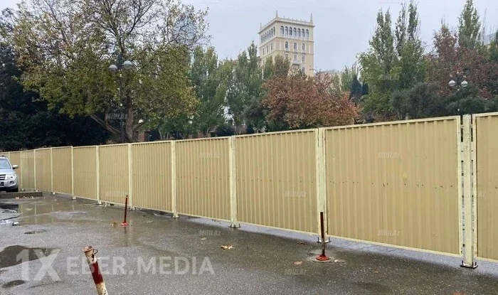 Bakının mərkəzindəki parkinq bağlandı