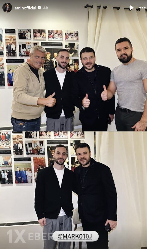 Emin Ağalarov Marko Yankoviçlə görüşdü