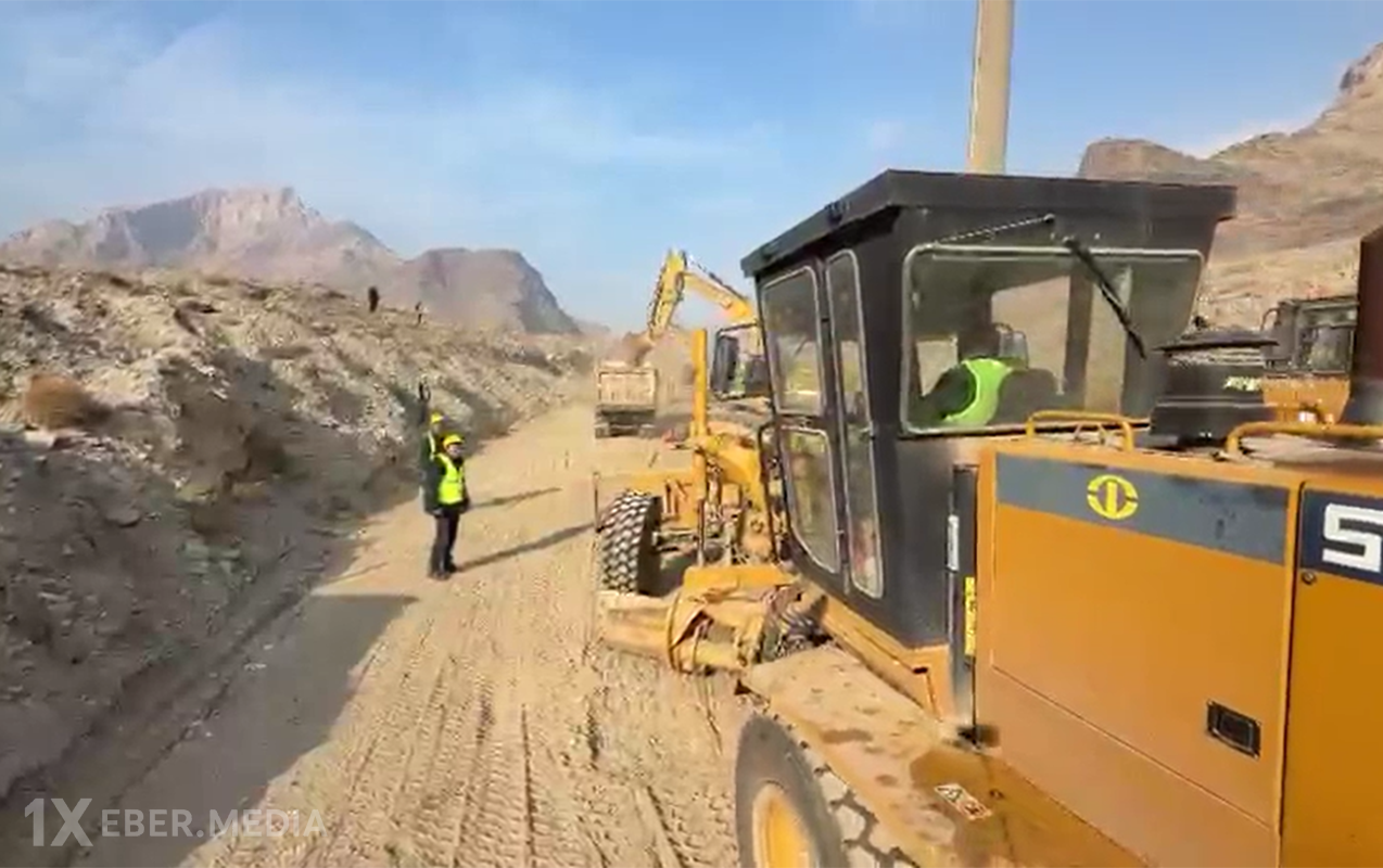 Naxçıvan dəmir yolunun Ermənistanla sərhədindəki tikintidən yeni görüntülər