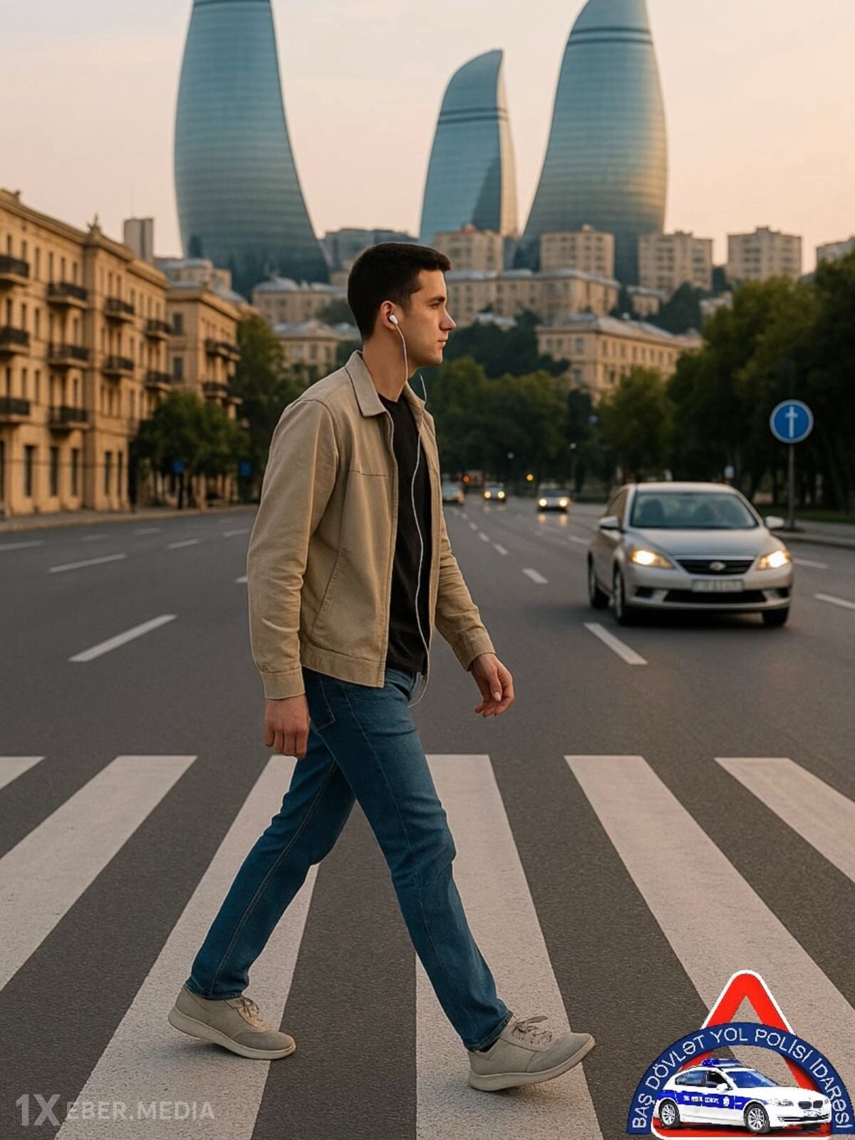 Piyadaların nəzərinə! Yolu keçməzdən əvvəl qulaqlıqları çıxarın