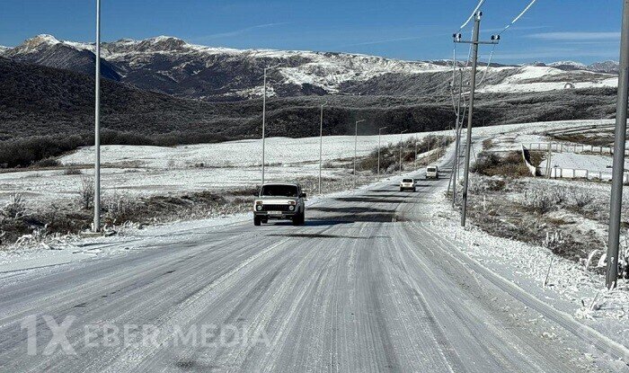 Şamaxı-Piriqulu-Dəmirçi yolu buz bağladı