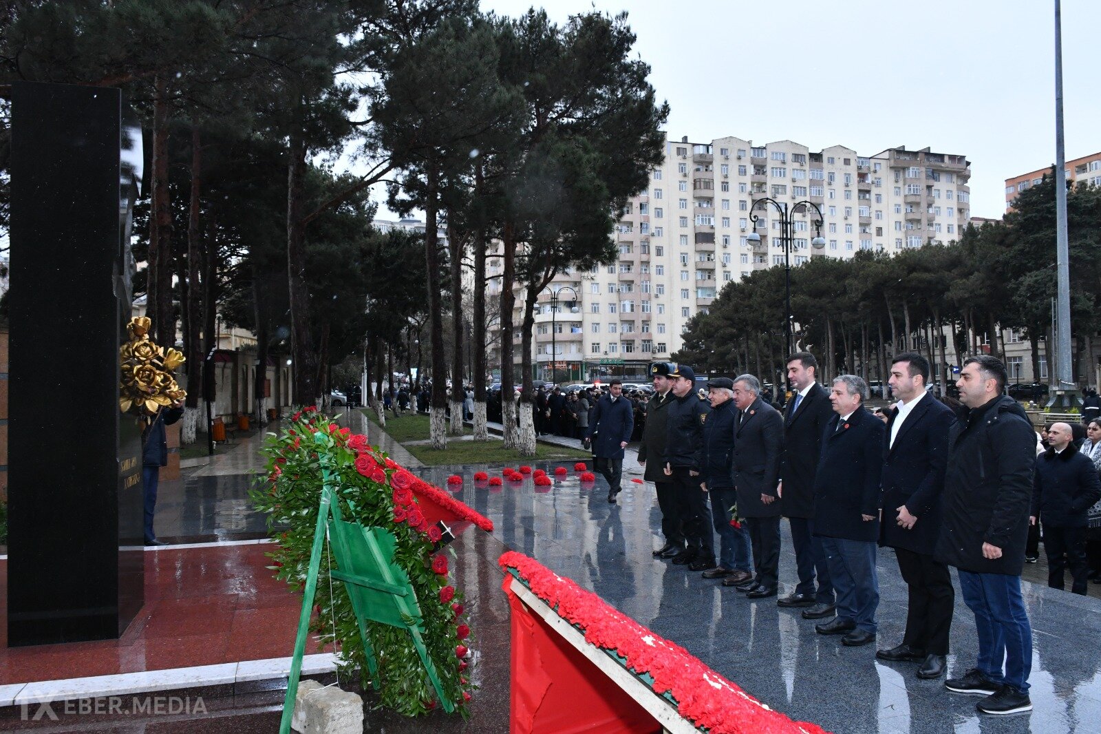 Abşeronda 20 Yanvar faciəsi qurbanları anıldı - Fotolar